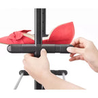 Range-chaussures extensible à 4 niveaux noir - Cadre en acier, peut contenir 24 paires