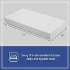 Matelas de berceau tricoté respirant à 2 étapes - Ferme/Doux, Imperméable, Doré