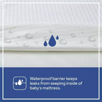 Matelas de berceau tricoté respirant à 2 étapes - Ferme/Doux, Imperméable, Doré
