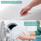Matelas de berceau tricoté respirant à 2 étapes - Ferme/Doux, Imperméable, Doré