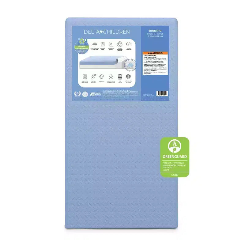 Matelas de berceau miniature respirant de 10 cm avec noyau Cloud – Ferme, double face
