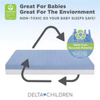 Matelas de berceau miniature respirant de 10 cm avec noyau Cloud – Ferme, double face