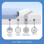 Matelas de berceau miniature respirant de 10 cm avec noyau Cloud – Ferme, double face