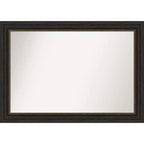 41" x 29" Non-Beveled Accent Bronze Wall Mirror - Amanti Art: Modern Style, Polystyrene Frame, Includes Mount Hardware