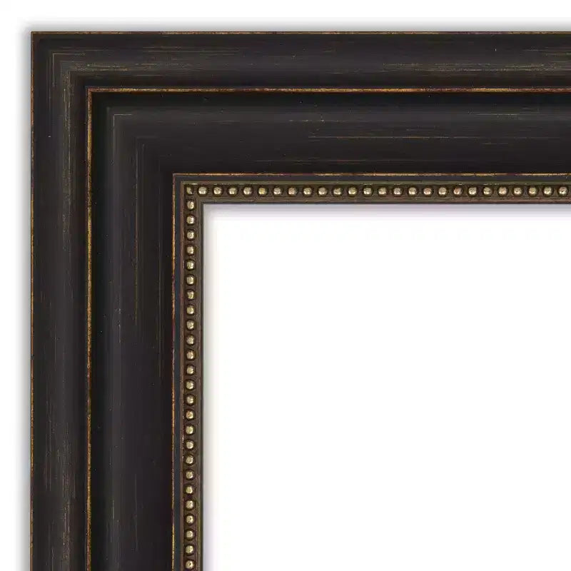 Miroir mural bronze 41" x 29" non biseauté – Style moderne, cadre en polystyrène