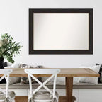 Miroir mural bronze 41" x 29" non biseauté – Style moderne, cadre en polystyrène