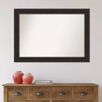 Miroir mural bronze 41" x 29" non biseauté – Style moderne, cadre en polystyrène
