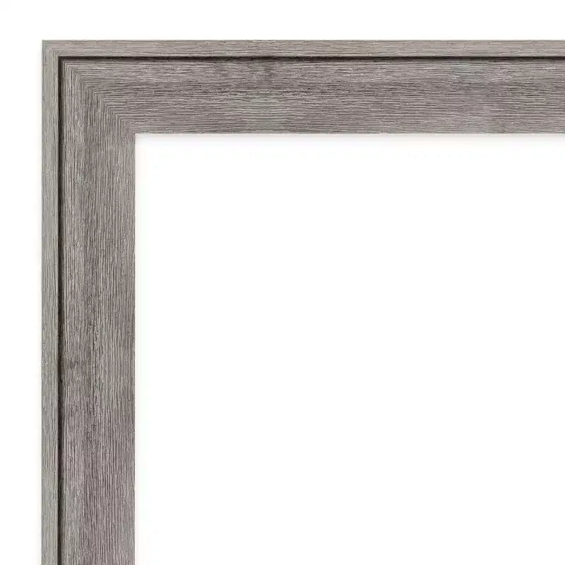 Miroir Mural de Salle de Bain en Bois Gris Barnwood Non Biseauté 41" x 29"