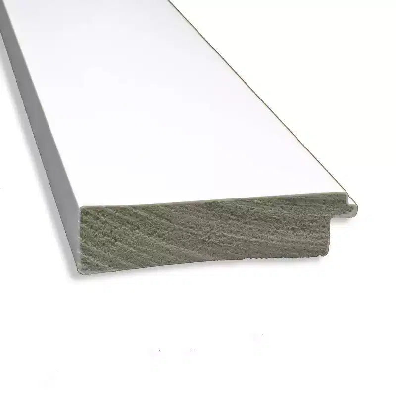 Miroir plein pied de 30" x 66" blanc sans biseau pour armoire ou à poser au sol