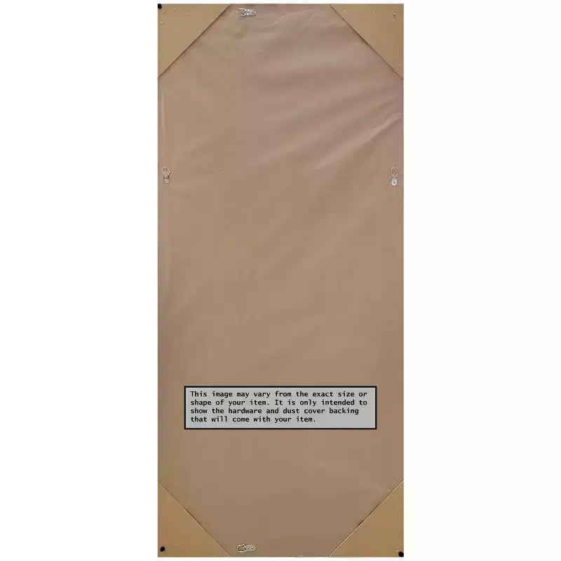 Miroir plein pied de 30" x 66" blanc sans biseau pour armoire ou à poser au sol