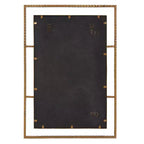 Miroir Mural Rectangulaire en Fer – Or Antique, Texture Fer à Béton, 33 x 23 po.