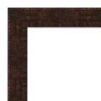 Miroir mural rectangulaire étroit bronze moucheté 32" x 26" - Moderne