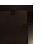 Miroir mural biseauté à cadre métallique - Bronze huilé, effet fenêtre, 38 x 24 po.