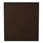 Miroir mural biseauté à cadre métallique - Bronze huilé, effet fenêtre, 38 x 24 po.