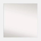 31" x 31" Non-Beveled Corvino Wood Bathroom Wall Mirror White - Amanti Art: Modern Square Design, Includes Mounting Hardware