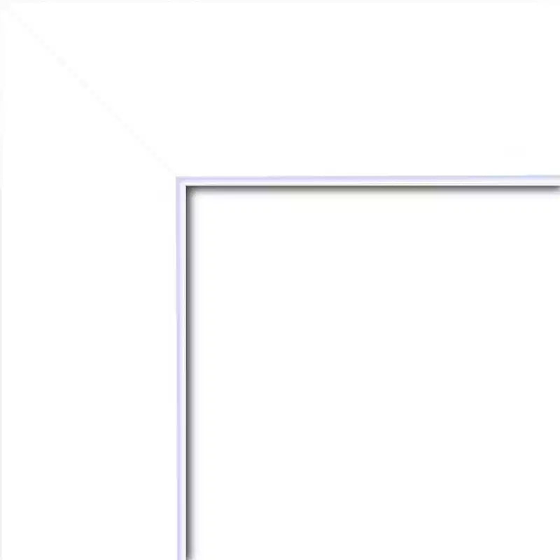 Miroir mural de salle de bain en bois blanc de 79 x 79 cm, non biseauté – Carré moderne