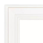 Miroir mural de salle de bain blanc non biseauté 42" x 30" - Rectangulaire moderne