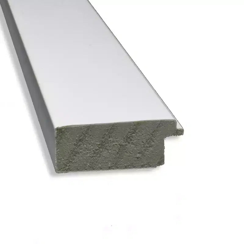 Miroir mural étroit de salle de bain blanc sans biseau 21" x 27" - Cadre en polystyrène