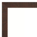 Miroir mural étroit brun non biseauté de 41" x 30"