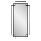 Howard Elliott 43"x26" Contessa Open Work Framed Wall Mirror: Modern Novelty Shape, No Assembly, Glass Frame