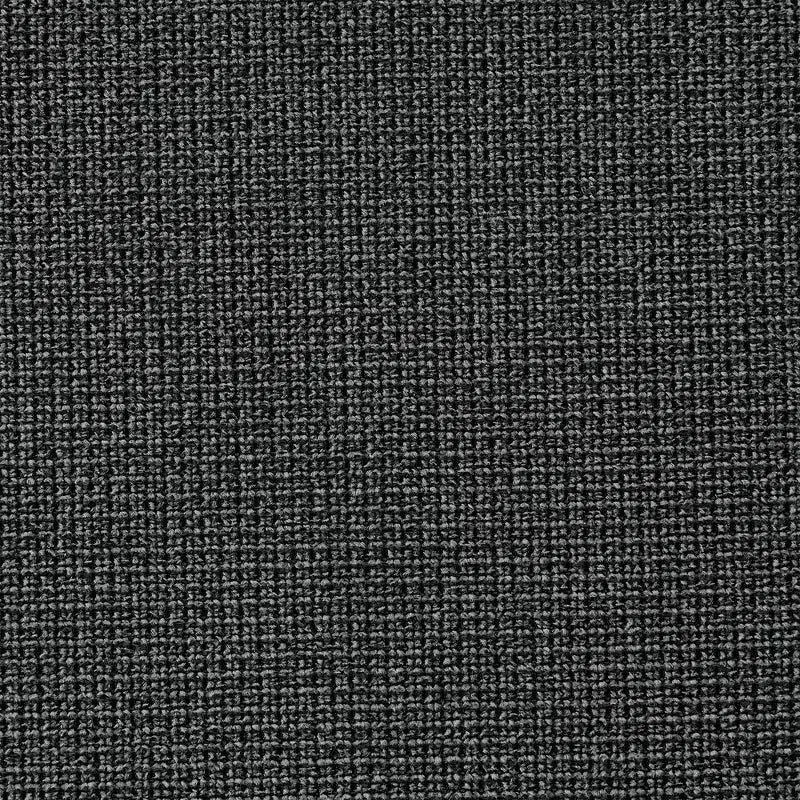 Lot de 2 chaises de salle à manger rembourrées en acier inoxydable brossé et tissu anthracite