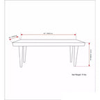 Banc en manguier massif aspect vieilli naturel