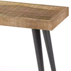 Banc en manguier massif aspect vieilli naturel