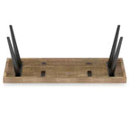 Banc en manguier massif aspect vieilli naturel