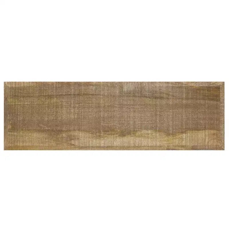 Banc en manguier massif aspect vieilli naturel