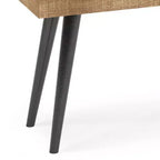 Banc en manguier massif aspect vieilli naturel