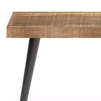 Banc en manguier massif aspect vieilli naturel