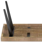 Banc en manguier massif aspect vieilli naturel