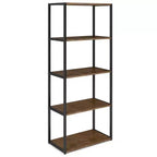 72" Brinkley Bookcase Rustic Natural Aged Brown - WyndenHall