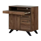 Flam Multi Function Secretary Desk Natural Walnut - South Shore