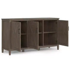 WyndenHall Cantina Wide Storage Cabinet Smoky Brown
