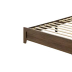 Lit plateforme King finition chêne