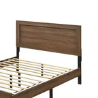 Lit plateforme King finition chêne
