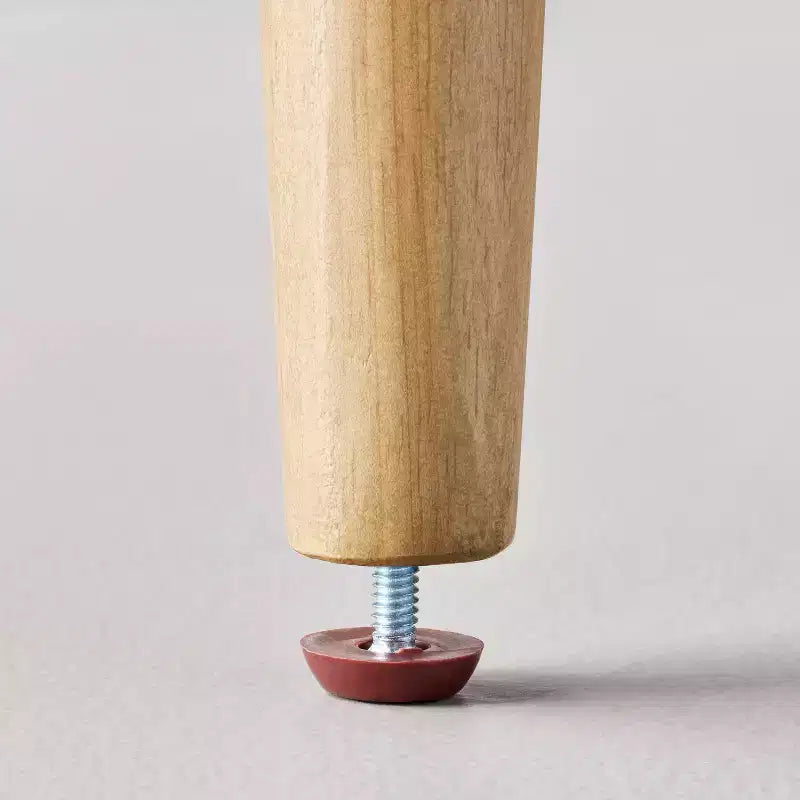 Fauteuil d'appoint en bois tapissé de bouclette – Structure en hévéa, coussins amovibles