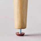 Fauteuil d'appoint en bois tapissé de bouclette – Structure en hévéa, coussins amovibles