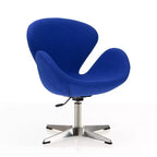 Lot de 2 chaises pivotantes réglables en similicuir framboise