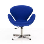 Lot de 2 chaises pivotantes réglables en similicuir framboise