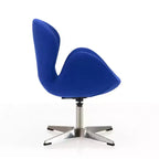 Lot de 2 chaises pivotantes réglables en similicuir framboise
