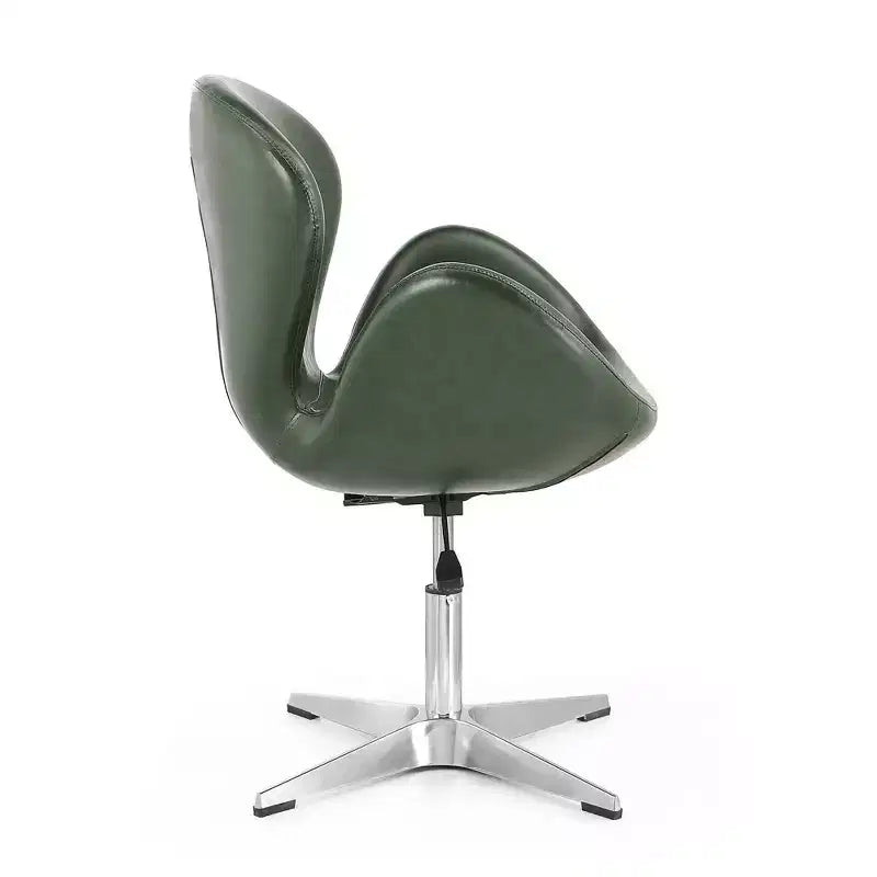 Lot de 2 chaises pivotantes réglables en similicuir framboise