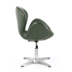 Lot de 2 chaises pivotantes réglables en similicuir framboise