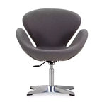 Lot de 2 chaises pivotantes réglables en similicuir framboise