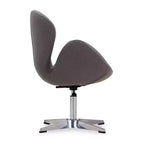 Lot de 2 chaises pivotantes réglables en similicuir framboise