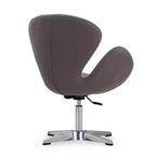 Lot de 2 chaises pivotantes réglables en similicuir framboise