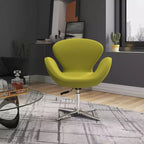 Lot de 2 chaises pivotantes réglables en similicuir framboise