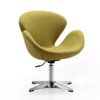 Lot de 2 chaises pivotantes réglables en similicuir framboise