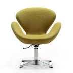 Lot de 2 chaises pivotantes réglables en similicuir framboise